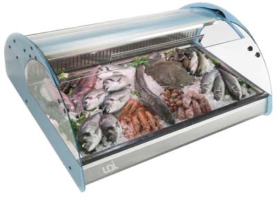 Vitrine Refrigerada para Peixe 680x882x400 mm