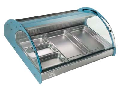Vitrine Refrigerada para Peixe 3 Tabuleiros GN 1/1x65mm