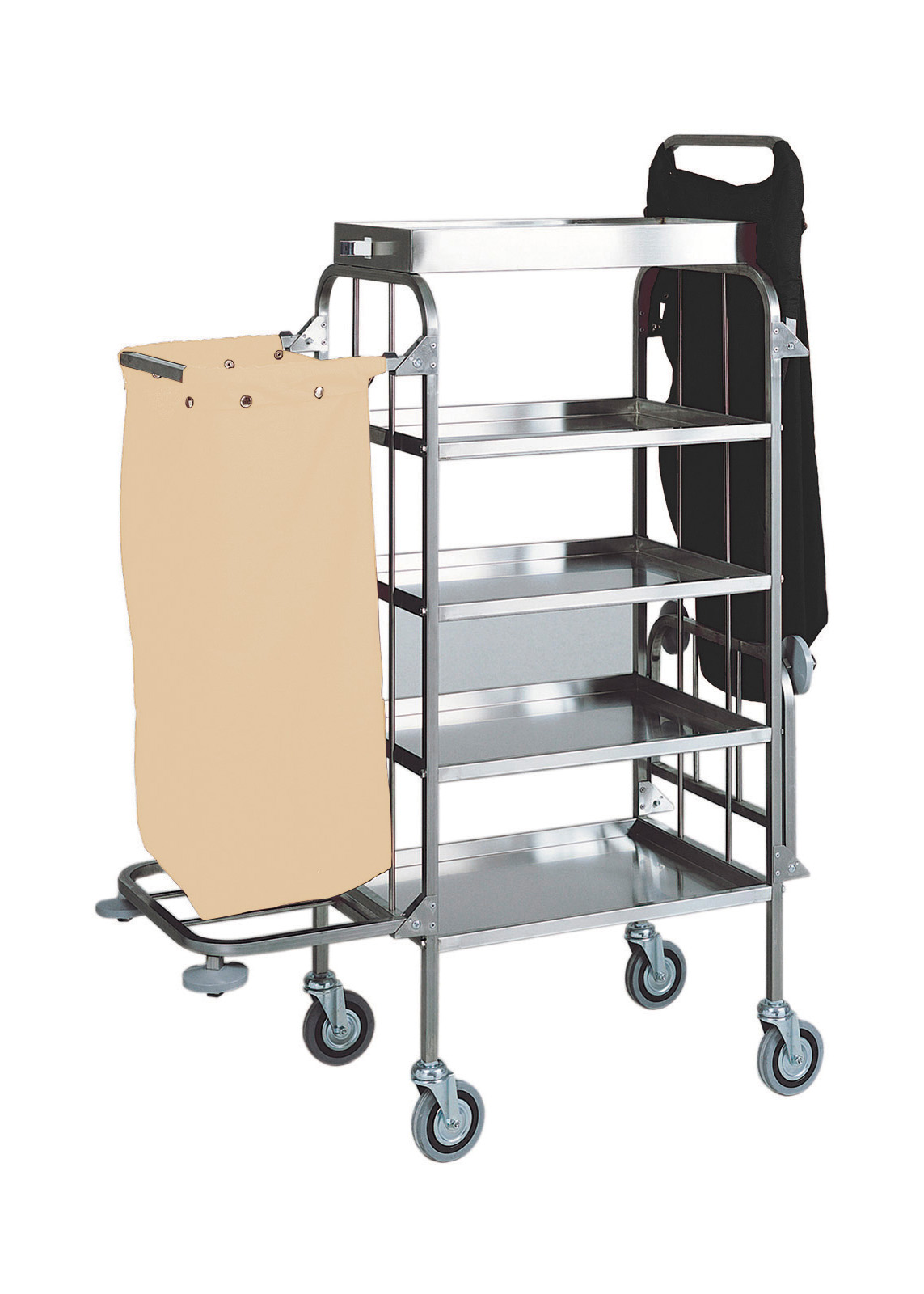 Carro de Roupa Inox Dobrável 820x500x1580 mm
