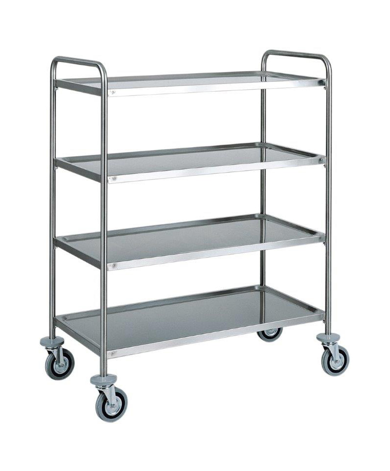 Carro de Roupa Seca em Inox 109x59x140h para Lavandaria