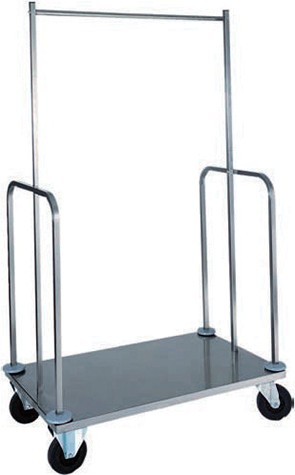 Carro de Roupa Inox 1000x560x1600 mm para Hotelaria e Lavandaria