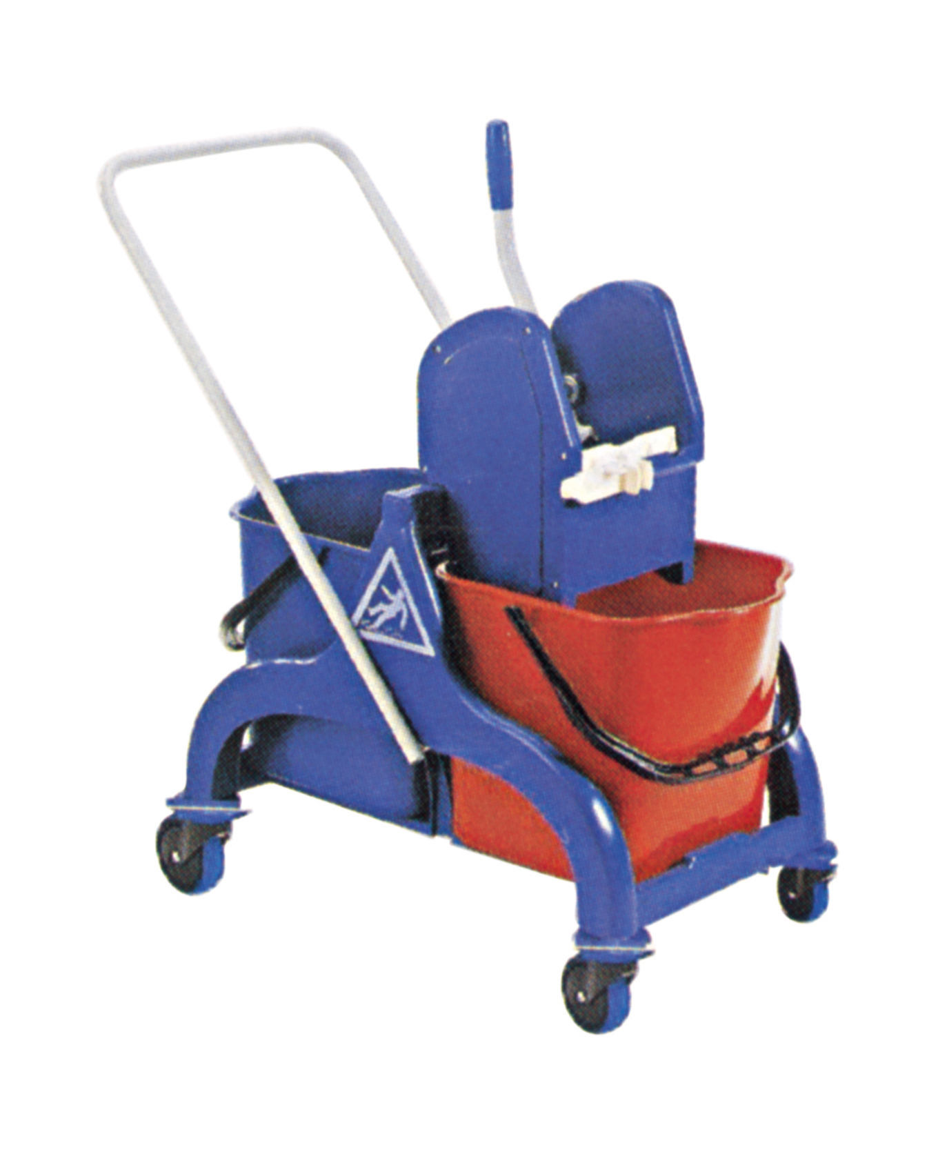 Carro Multiusos de Limpeza com Baldes e Rodas Ø 80 - 690x420x850 mm