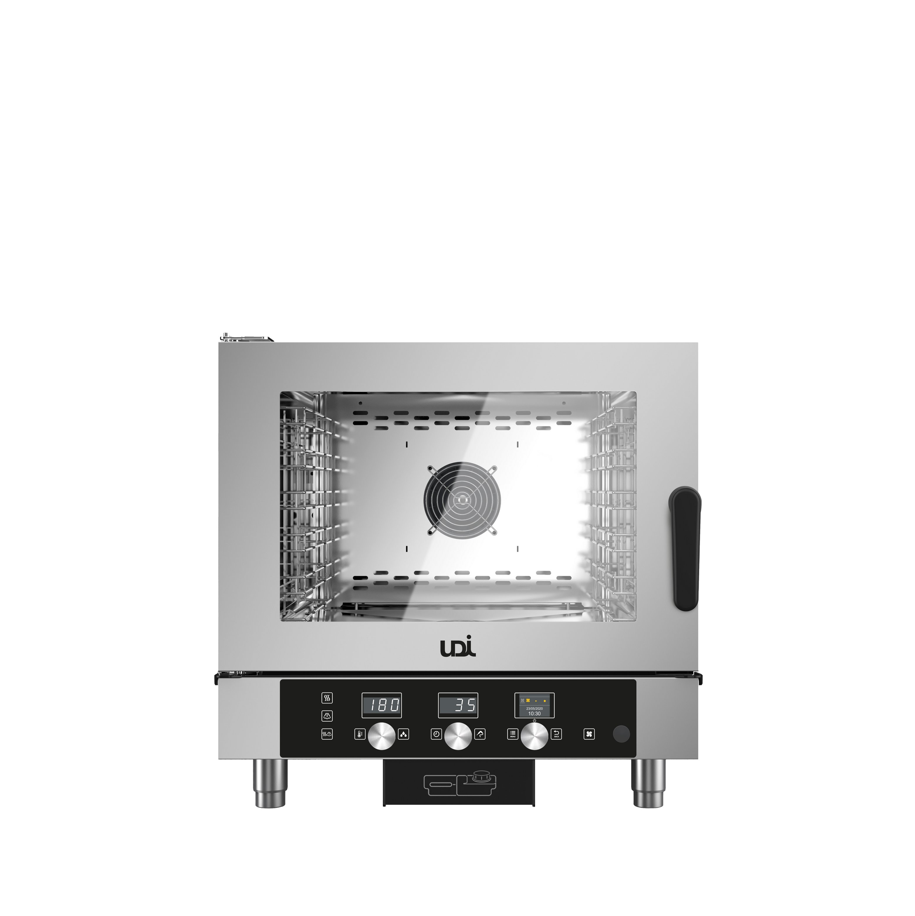 Forno Combinado Elétrico 5x1/1 GN com Painel Digital