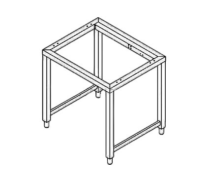 Suporte em Aço Inox para Fornos Profissionais LBE/LVE/LBG/LVG 071