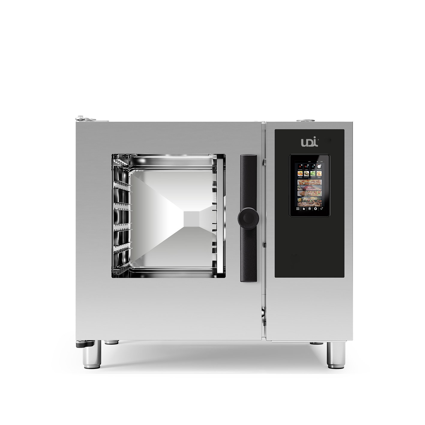 Forno a Gás Vapor Direto 6x1/1 GN com Comandos Touch