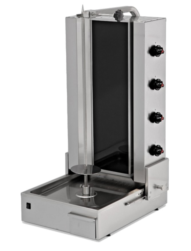 Assador de Gyros Elétrico Profissional – 7 kW, 738x667x1305 mm