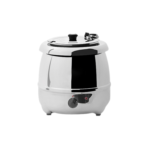 Panela de Sopa Profissional em Inox – 10 Litros, Elétrica