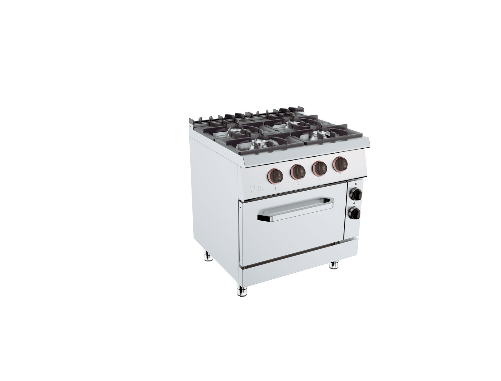 Fogão Industrial Elétrico com Forno Linha 700 - 4 Queimadores