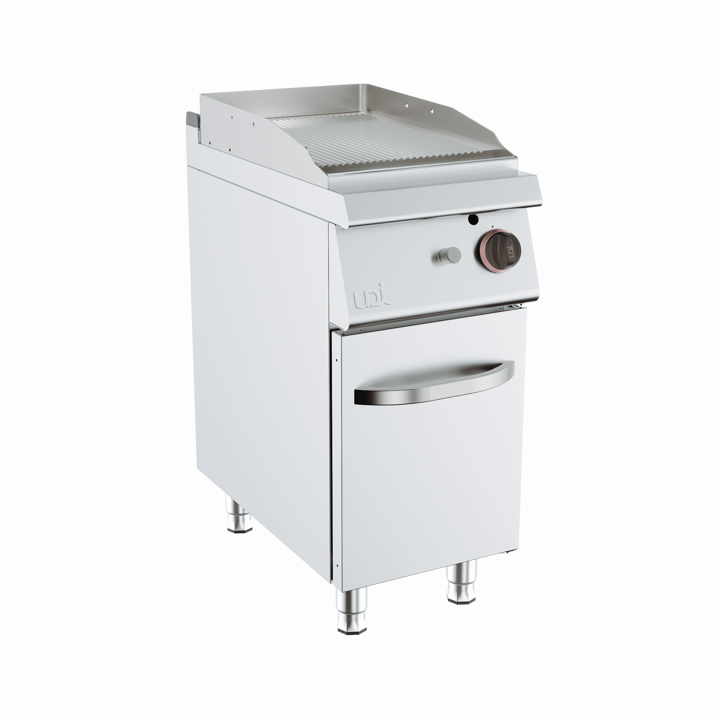 Fry-top a Gás Linha 700 Nervurado c/ Armário 400x730mm
