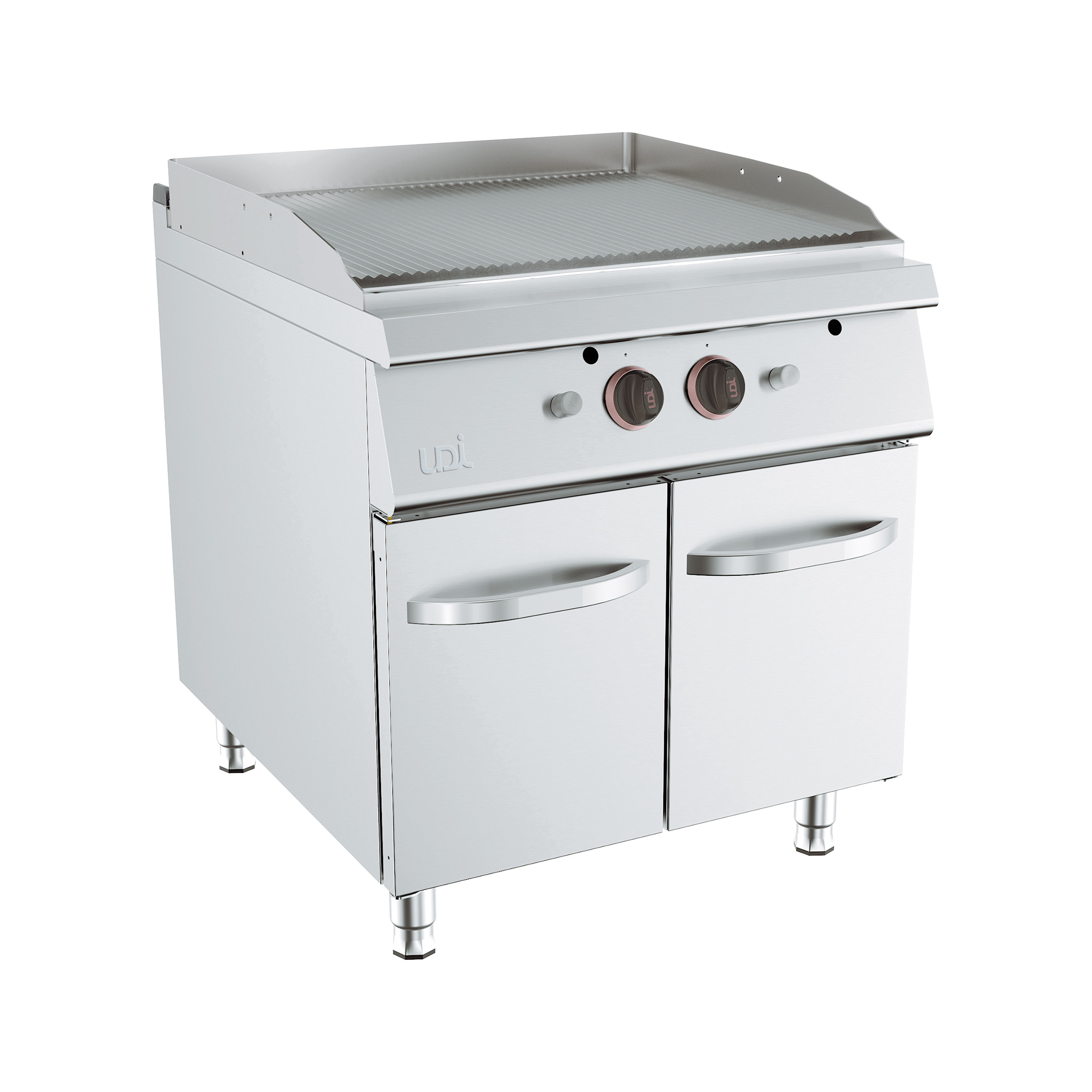 Fry-Top a Gás Duplo Nervurado Linha 700 com Armário