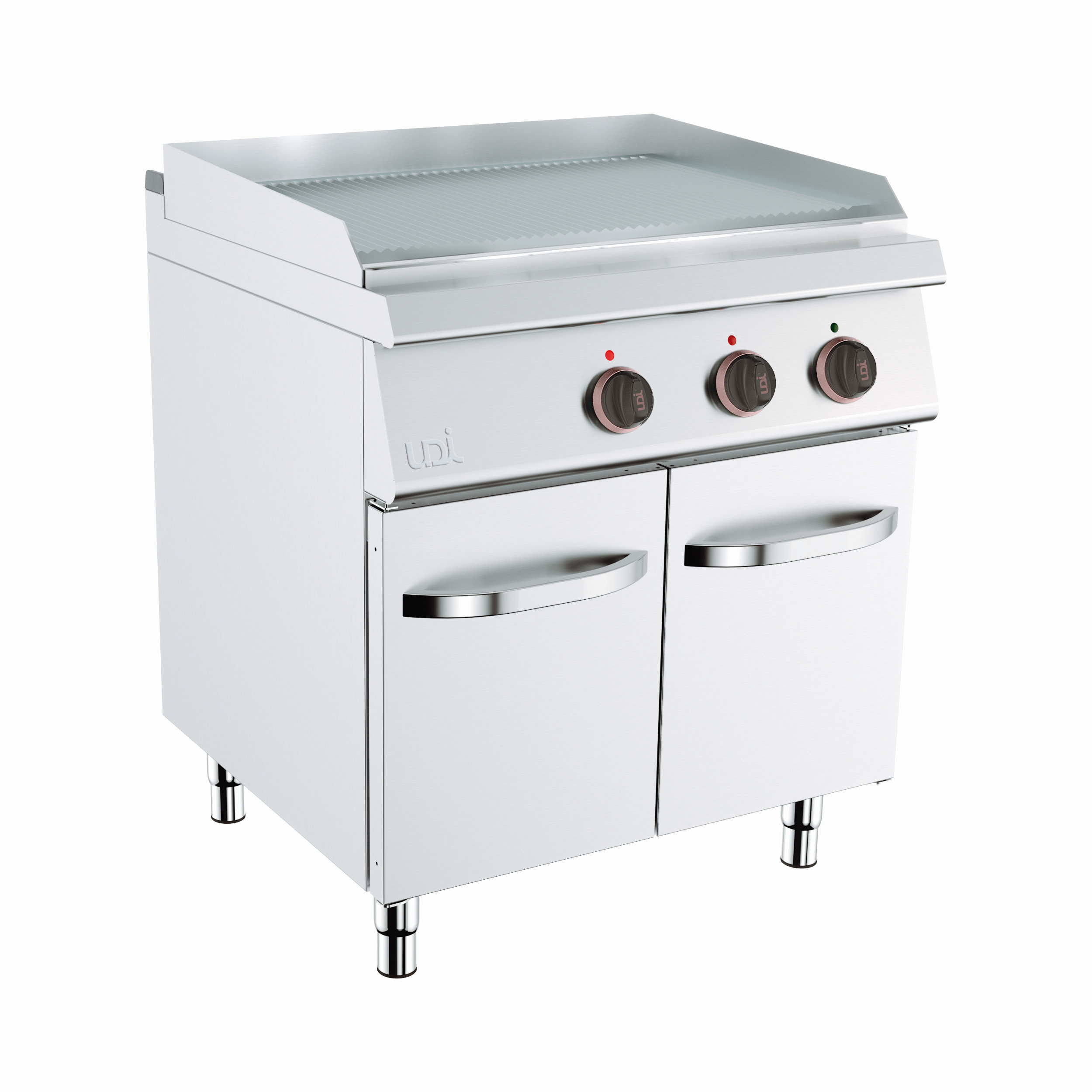 Fry-top Elétrico Duplo Nervurado Linha 700 c/ Armário