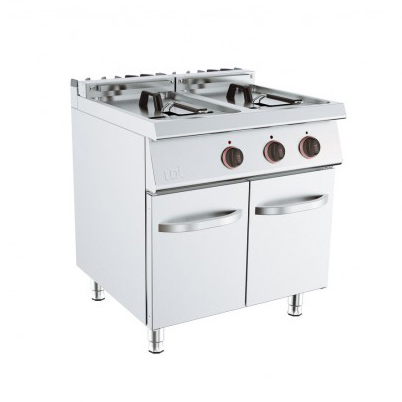 Fritadeira Elétrica Dupla 10+10L Linha 700 c/ Armário Porta