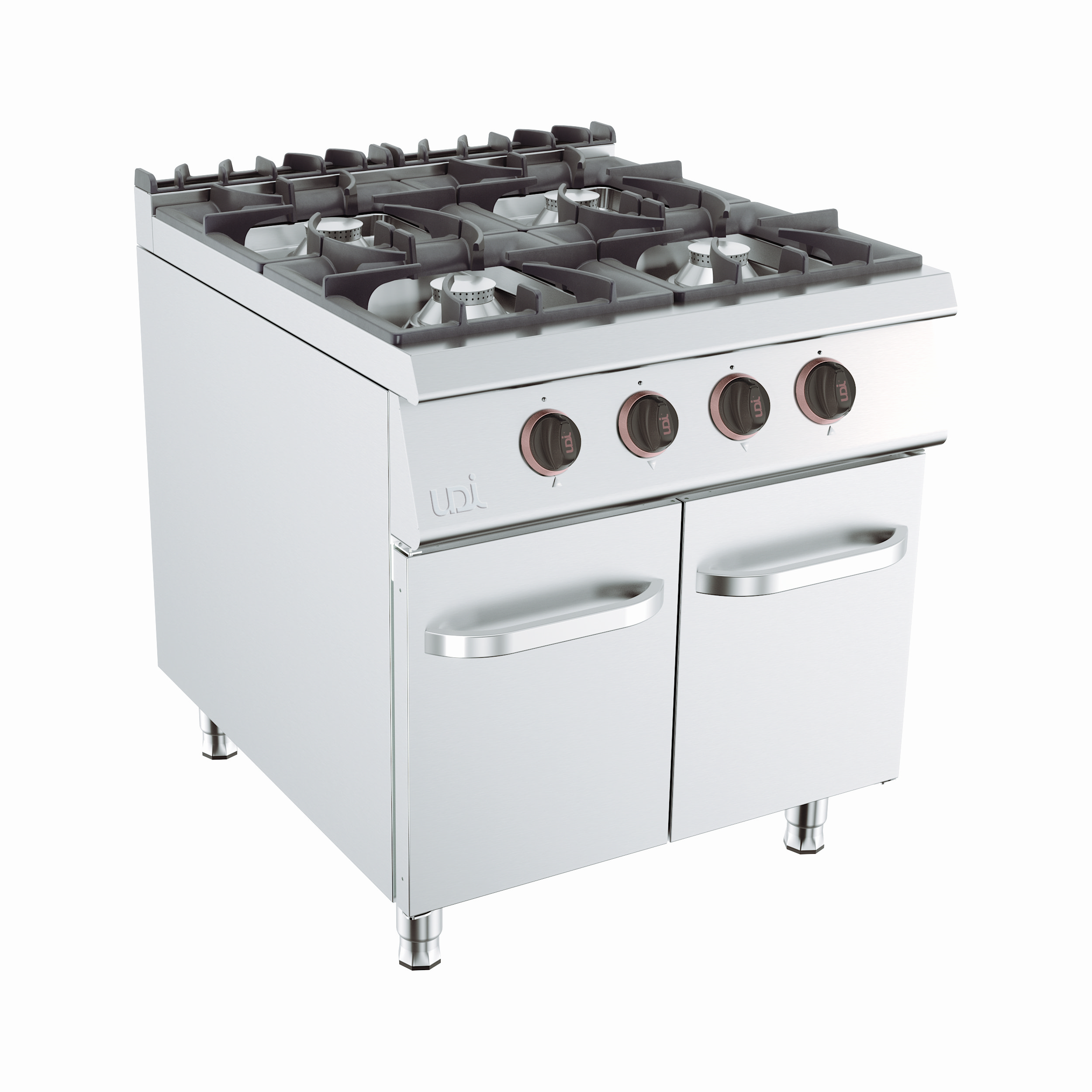 Fogão a Gás Profissional Linha 900 — 4 Queimadores com Armário