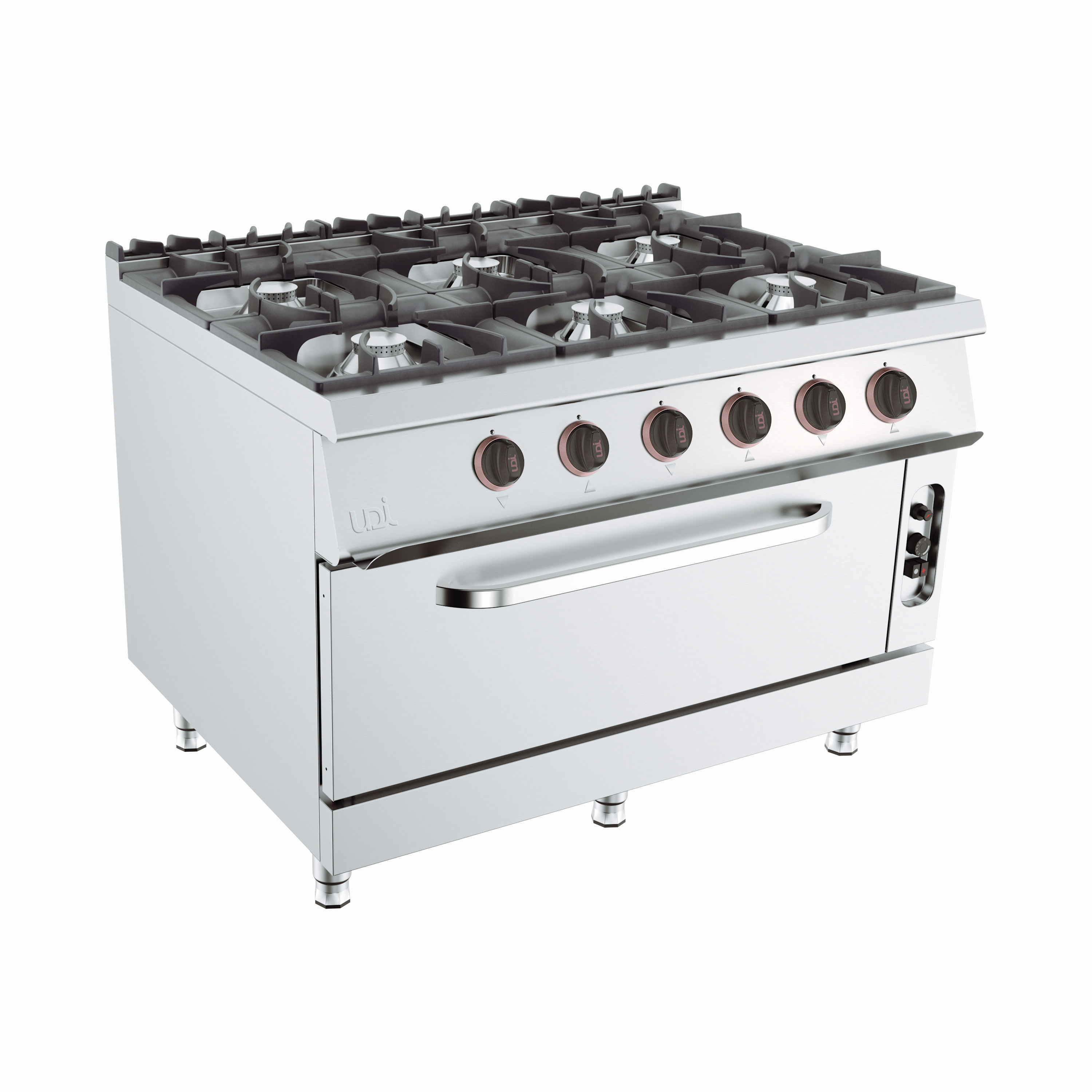 Fogão a Gás Profissional Linha 900 c/ Forno e 6 Queimadores