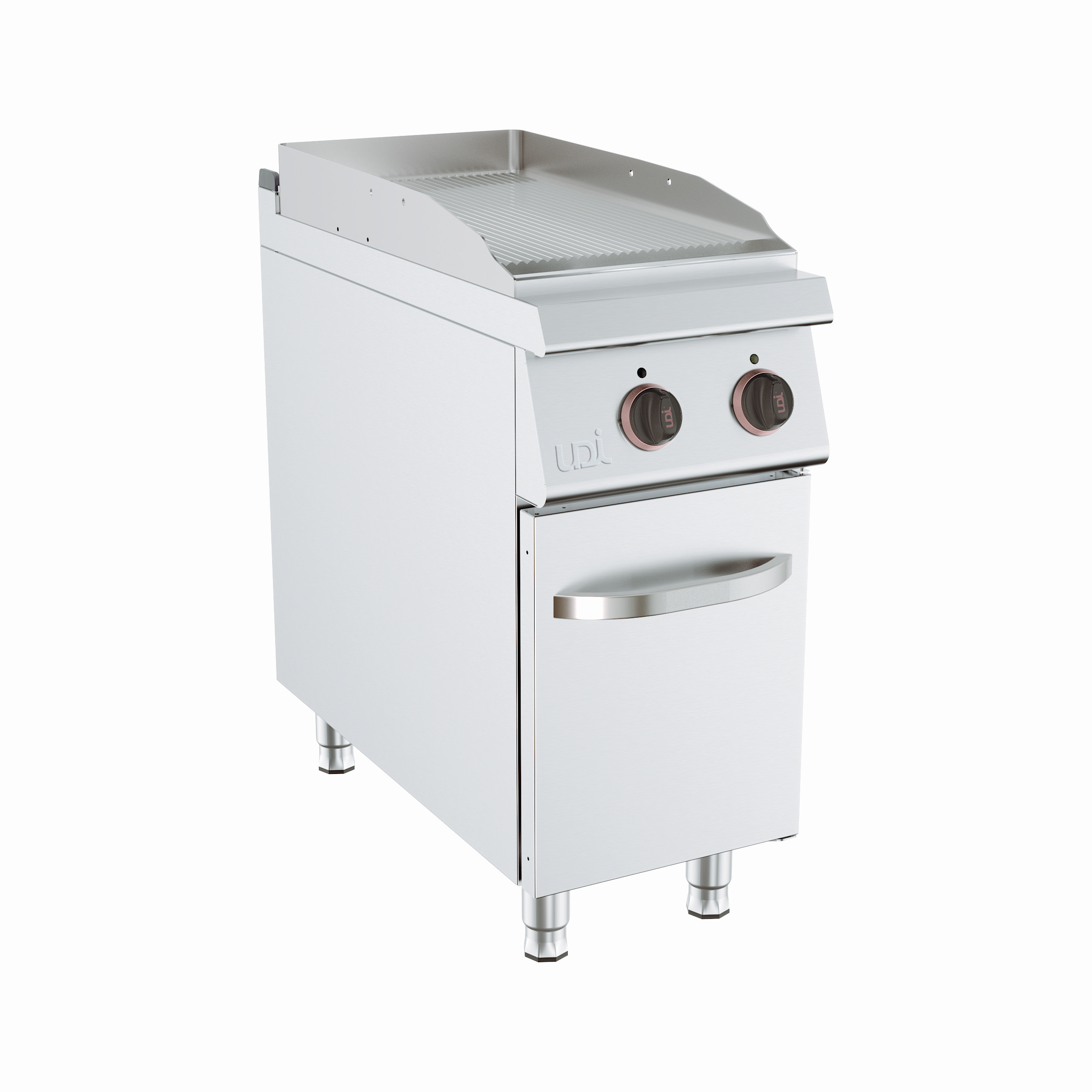 Fry-top Elétrico Nervurado Linha 900 com Armário Inferior 6 kW
