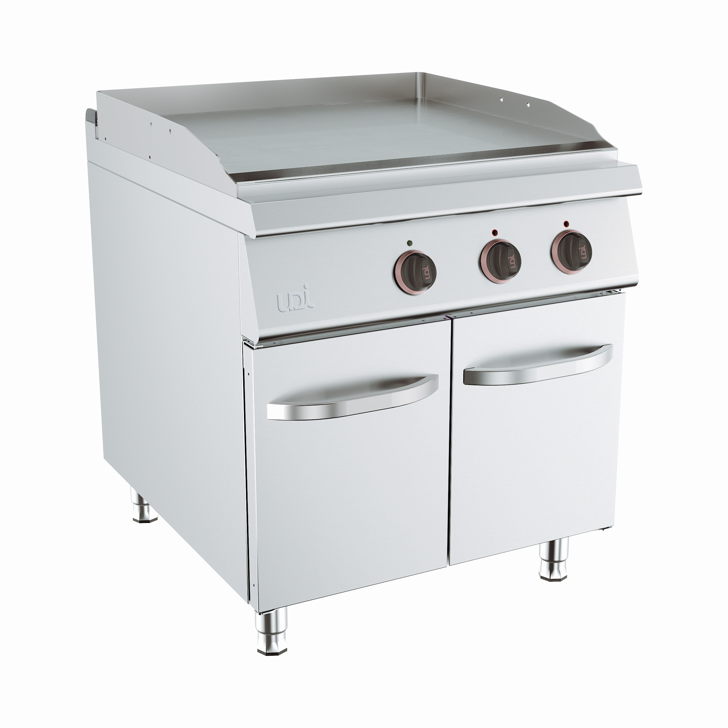 Fry-Top Elétrico Duplo Liso Linha 900 com Armário 800x900 mm