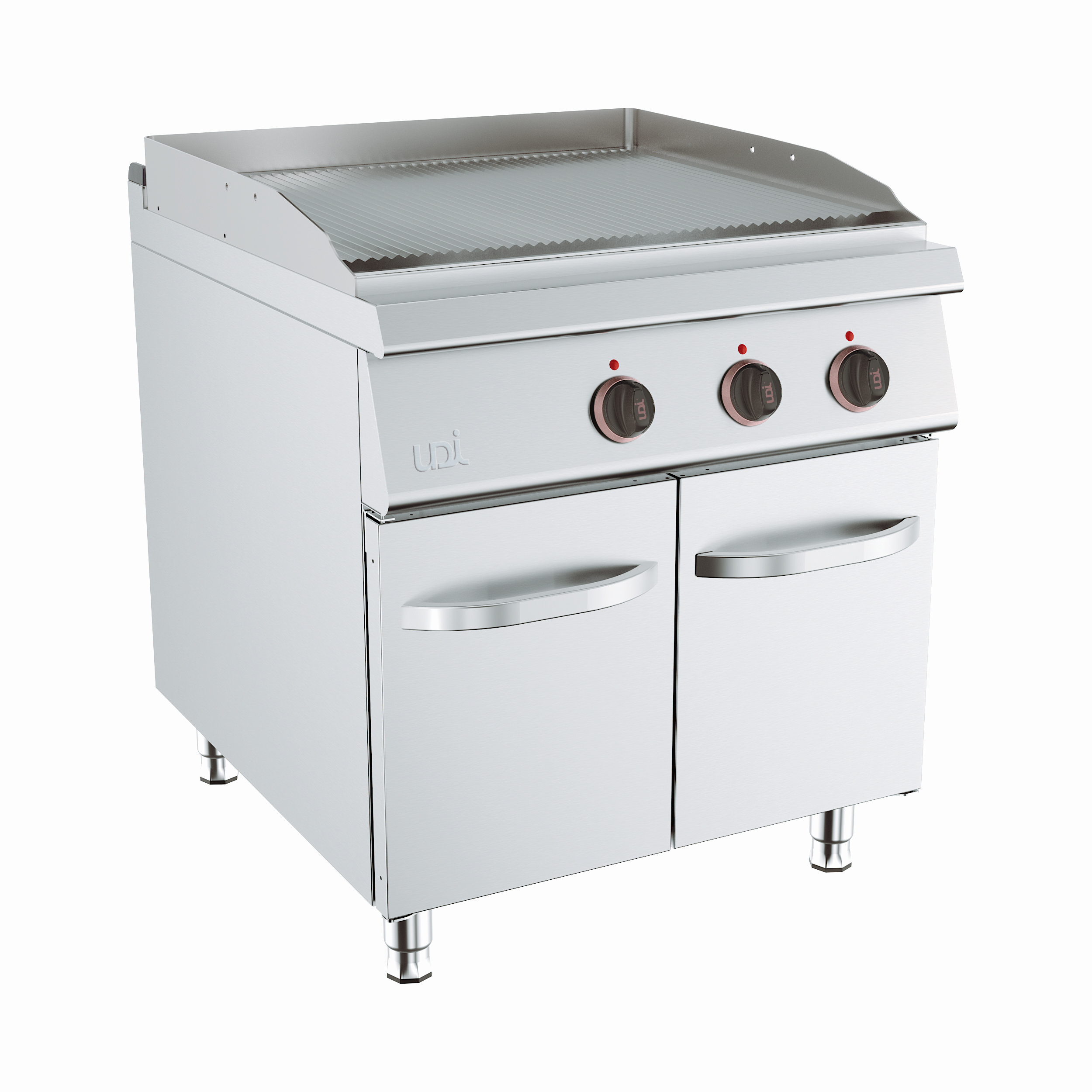 Fry-Top Elétrico Duplo Nervurado com Armário Linha 900, 12 kW