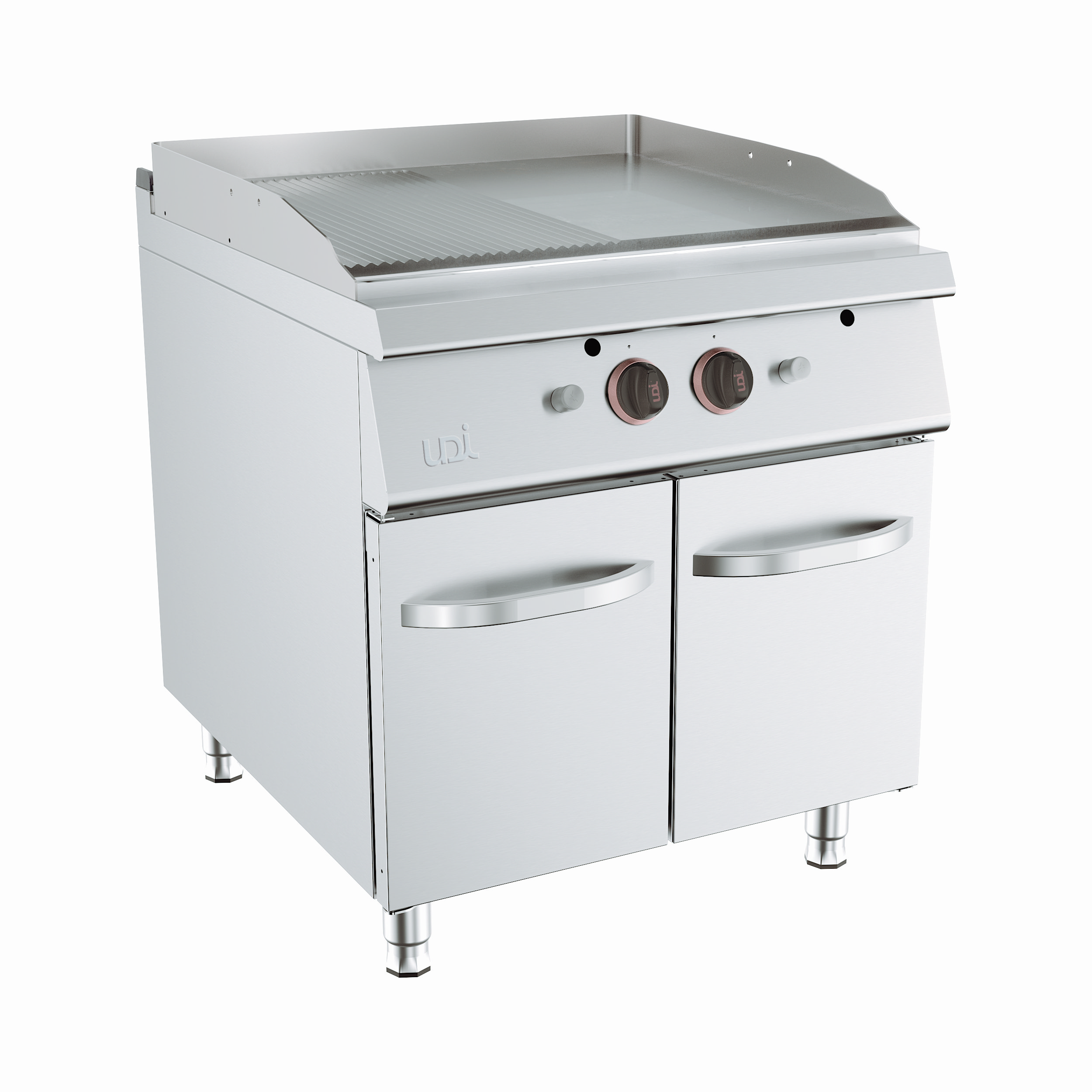 Fry-top a Gás Linha 900 Duplo Misto Cromado 800mm