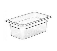 Tabuleiro Gastronorm Policarbonato GN 1/4 Profundo 265x162x100 mm