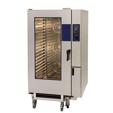 Forno convector misto elétrico com caldeira, 20 GN2/1