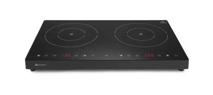Placa de indução dupla Kitchen Line, HENDI, Kitchen Line, 230V/3500W, 608x370x(H)61mm