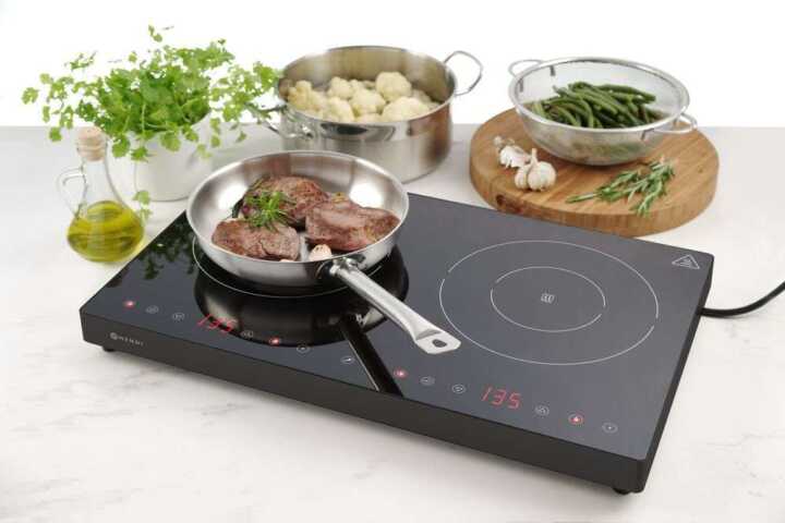 Placa de indução dupla Kitchen Line, HENDI, Kitchen Line, 230V/3500W, 608x370x(H)61mm