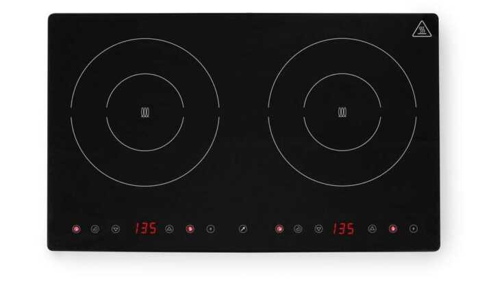 Placa de indução dupla Kitchen Line, HENDI, Kitchen Line, 230V/3500W, 608x370x(H)61mm