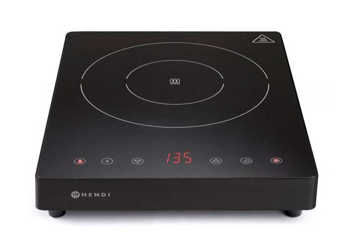 Placa de indução 2000 W Kitchen Line, HENDI, Kitchen Line, 230V/2000W, 293x373x(H)56mm