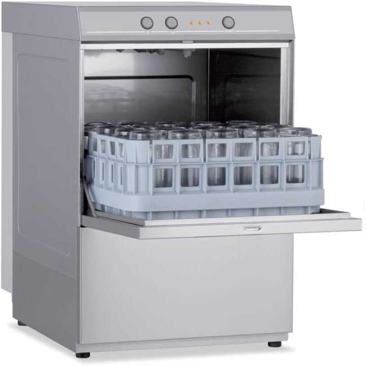 Máquina de lavar loiça industrial com bomba de esgoto e cesto de 39x39 cm