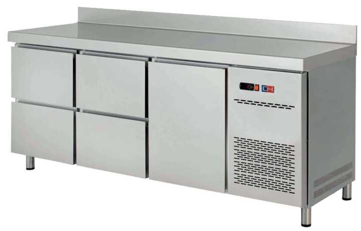 Mesa de snacks refrigerada 4 gavetas Profundidade 600  MR