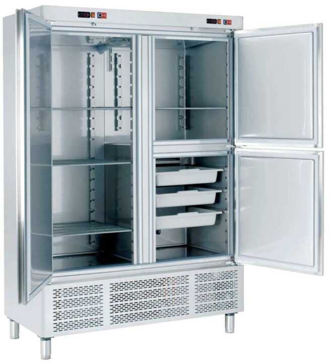Armário refrigerado para snacks com congelador 726 Profundidade