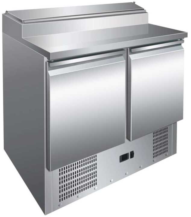 Mesa Refrigerada GN1/1 2 Portas Preparação de Saladas