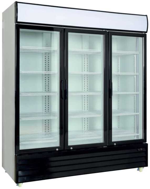 Armário expositor refrigerado 1600 litros 3 portas com dobradiças de vidro 1720 x730 x2060h mm