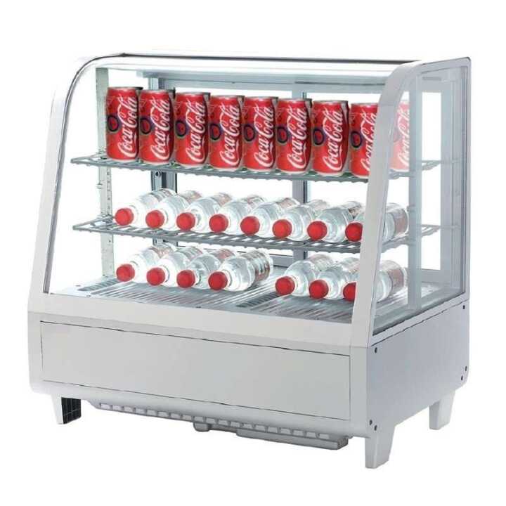 Armário expositor refrigerado de bancada 100 litros Branco 682 x450 x675h mm