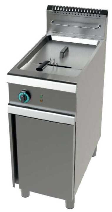 Fritadeira a gás 1 tanque limpo 17 litros com 16Kw Série 700  com dimensões 400x730x900h mm