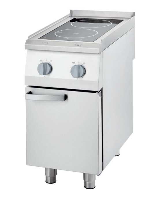 Fogão de indução com armário 4 zonas 800x700x850h mm 4x3,5Kw