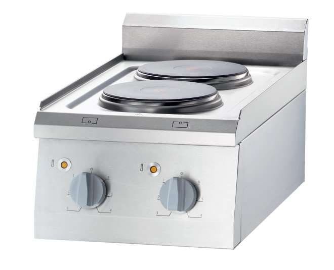 Fogão elétrico de mesa 2 zonas 400x700x850h mm 2x2,5Kw