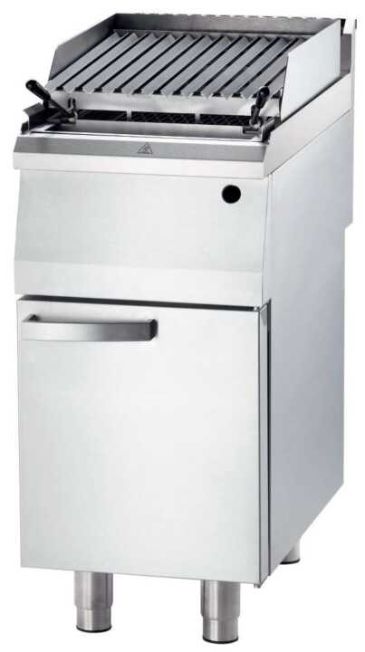 Grelhador  a gás de pedra vulcânica 400x700x850h mm 6,5 Kw