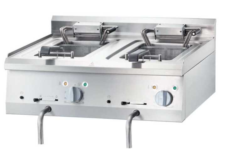 Fritadeira eléctrica de mesa 10+10 litros 800x700x250h mm 18Kw