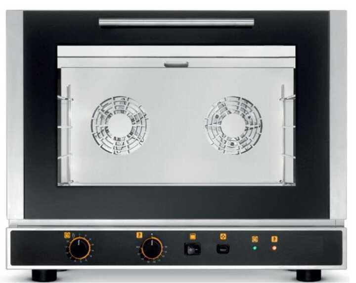 Forno de convecção elétrico SNACK com GRILL e HUMIFICAÇÃO 4 tabuleiros 60x40 cm