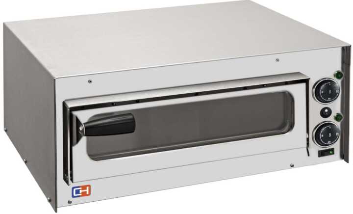 Forno de pizza elétrico compacto 1 pizza de diâmetro 35 cm com porta de vidro
