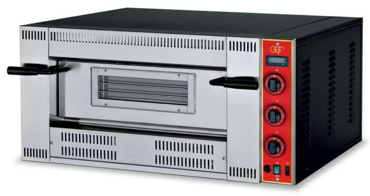Forno para pizzas a gás Capacidade para 4 pizzas Diâmetro 30 cm