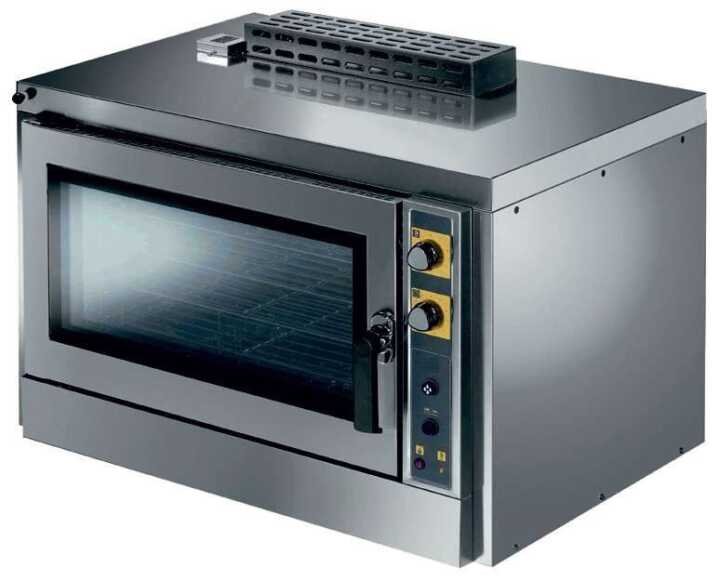 Forno de convecção a gás com HUMIDIFICAÇÃO 5 tabuleiros GN1/1