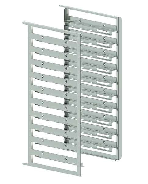 Kit de suportes laterais bivalentes para 10 tabuleiros GN1/1-600X400 mm