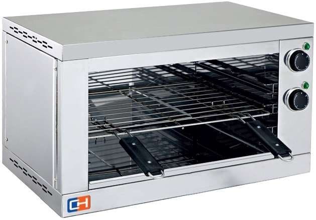 Salamandra eléctrica de resistência superior 2200W 600x300x360h mm com temporizador