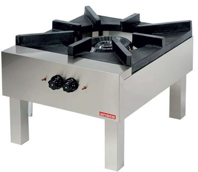 Paelleira a gás industrial 18kw 600x700x450h mm
