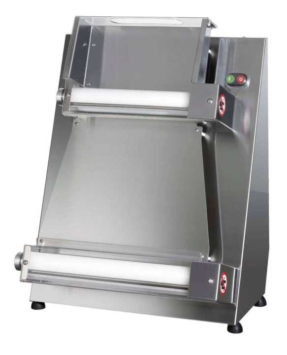 Formador de pizza com rolos paralelos de 26 a 40 cm