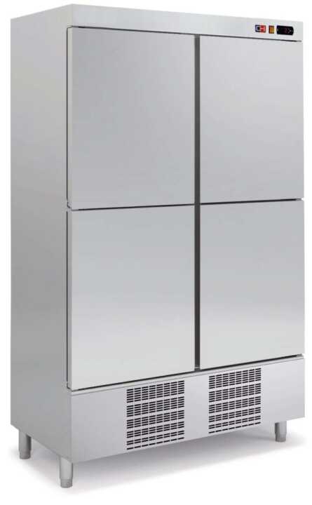 Armário frigorífico para snacks 4 portas Profundidade 700 de 1250 x700x2040h mm