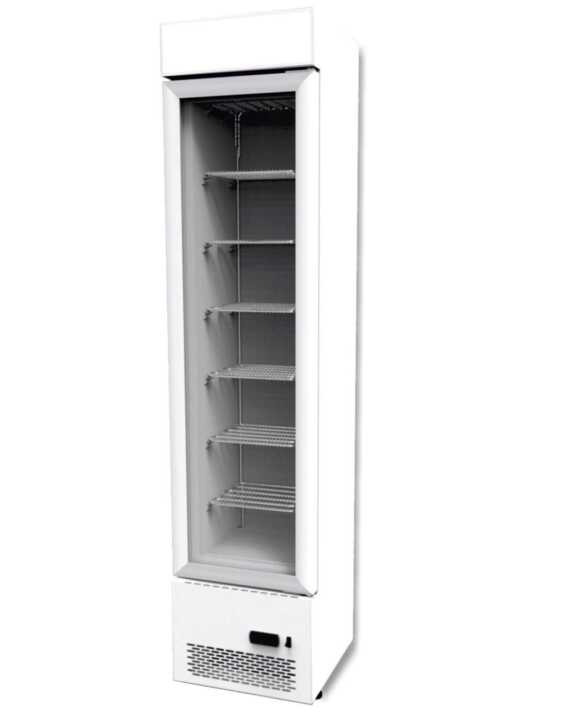 Frigorífico Estático Expositor Frigorífico Tipo Slim 110 Litros 400 x 480 x 1870h mm