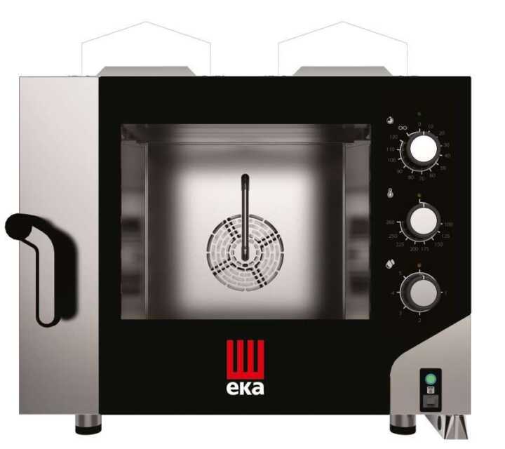 Forno de convecção a gás  SMART Pastelaria/Padaria 4 tabuleiros 600x400 mm